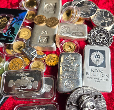 Gold And Silver Stack